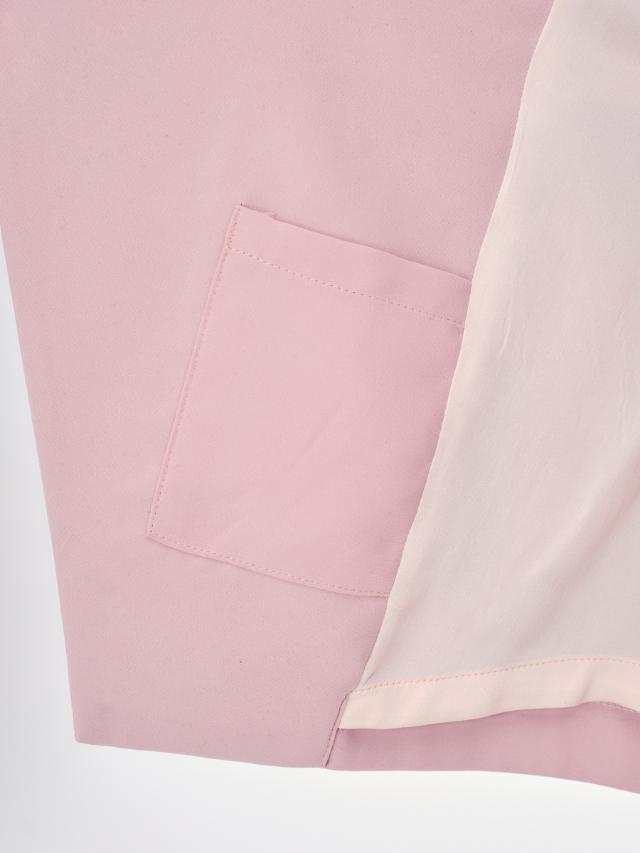 The DAY Jacket — wool crepe — Cameo Pink / silk — Ballet Silk