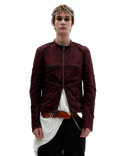 DARK RED SPIRAL JACKET