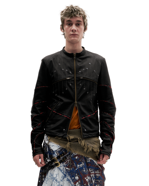 BLACK LEATHER JACKET