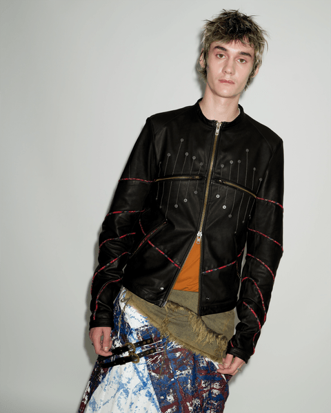 BLACK LEATHER JACKET