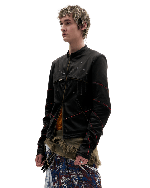 BLACK LEATHER JACKET