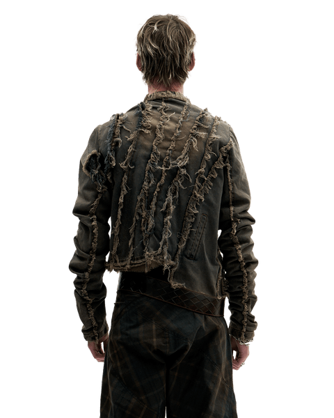 DISTRESSED DENIM WASH JACKET