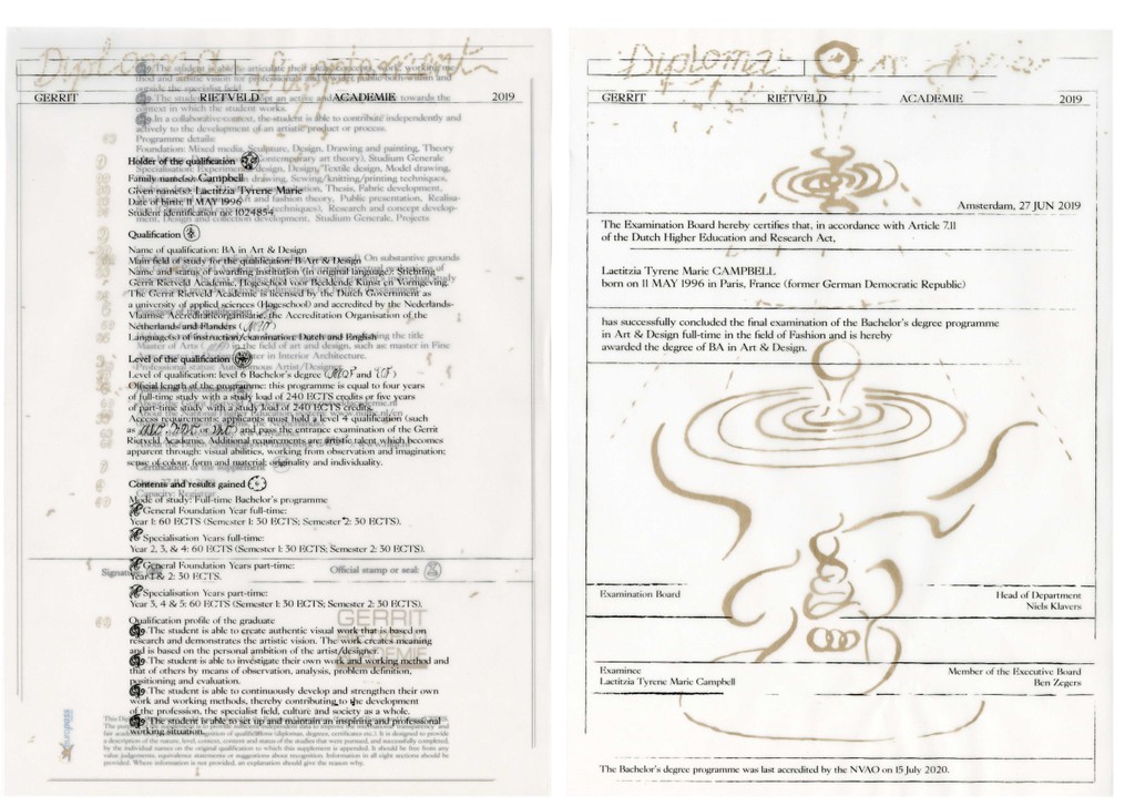 Design of the diplomas
