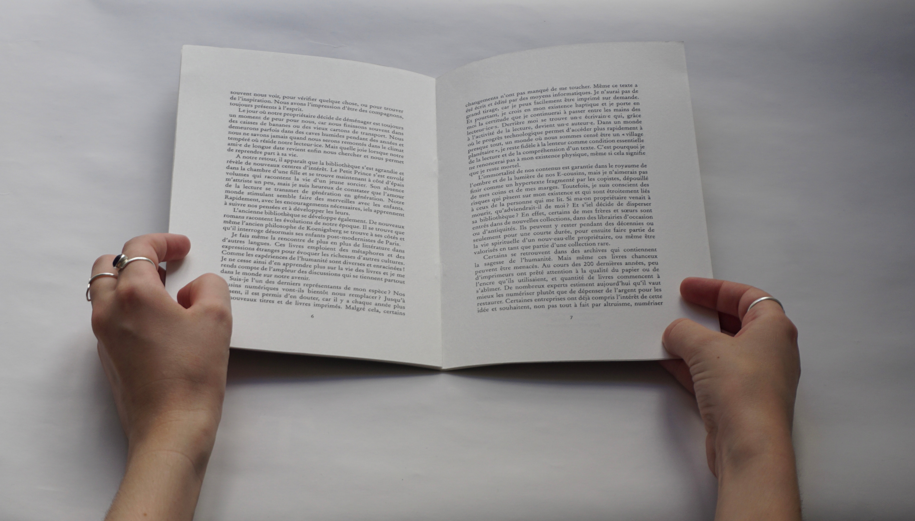 Monologue intérieur d'un livre